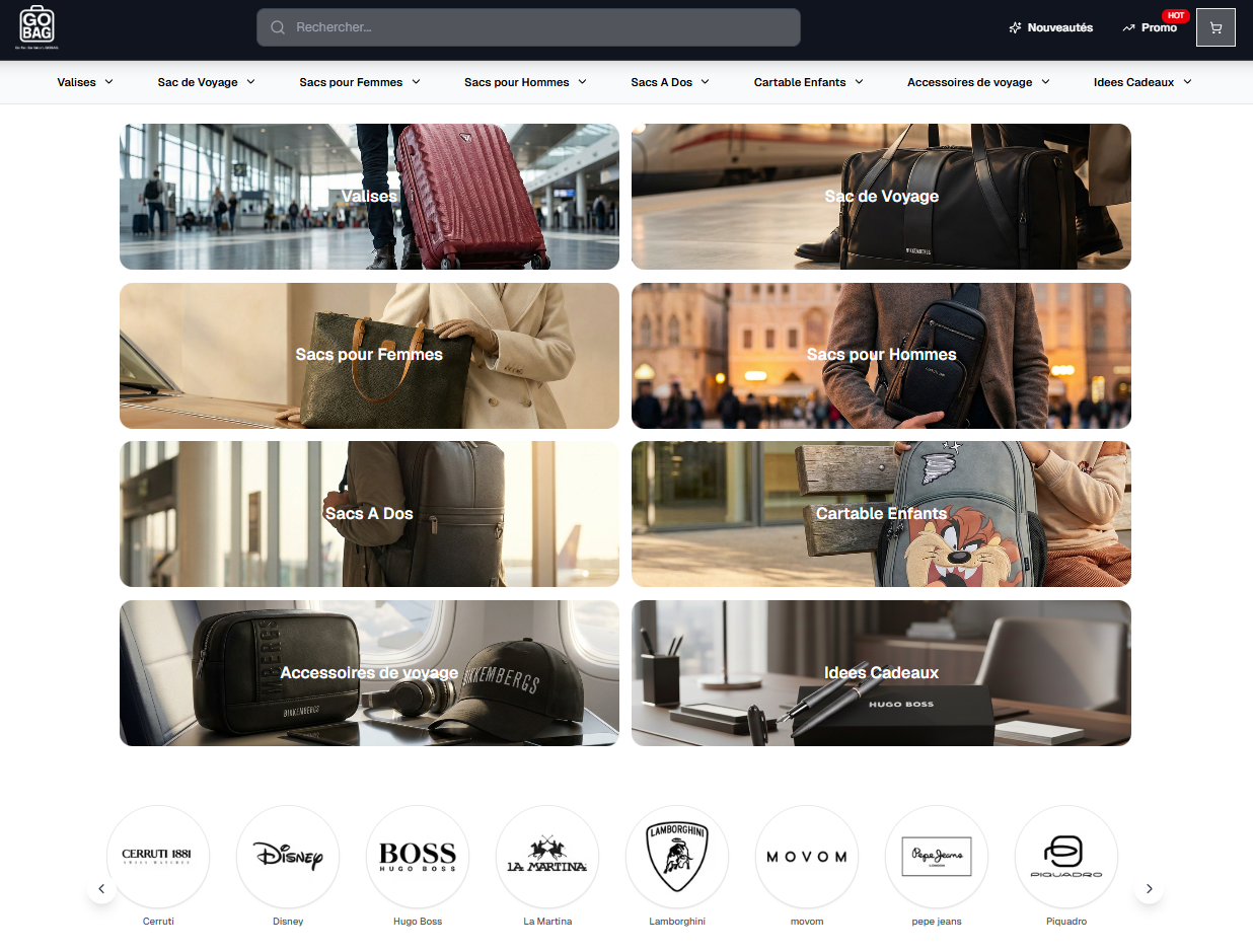 Site E-commerce Gobag