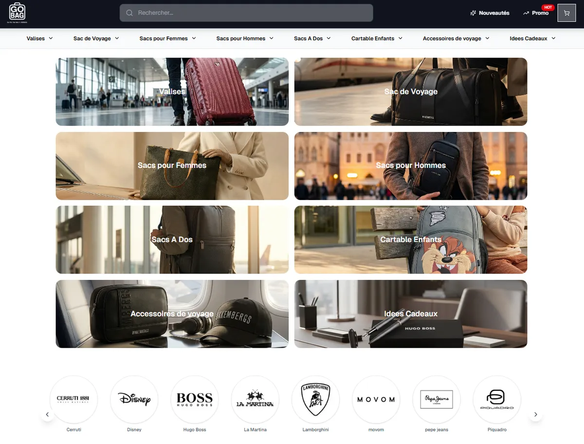 Site E-commerce Gobag